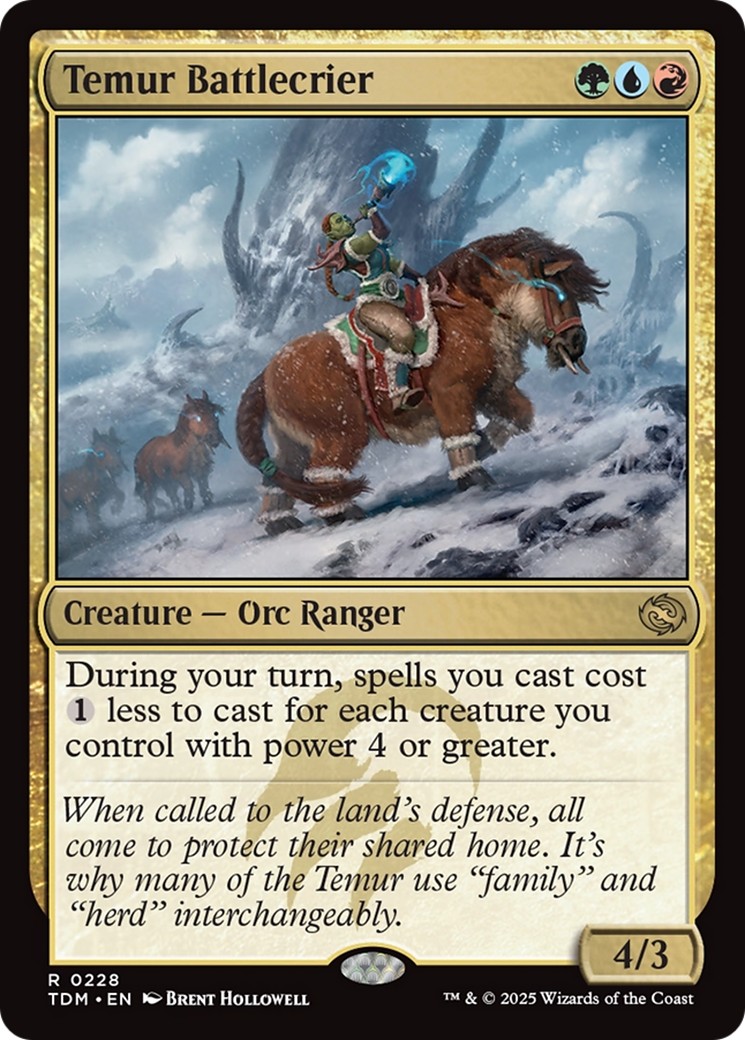 Temur Battlecrier [Tarkir: Dragonstorm] | Good Games Cannington