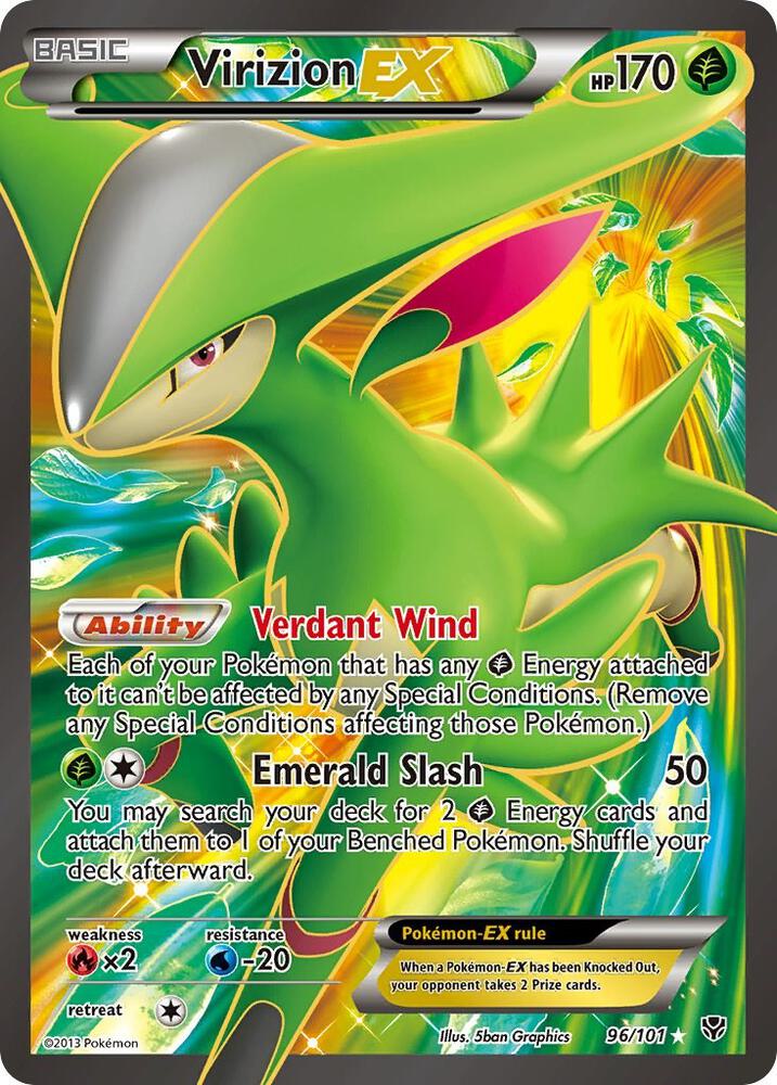 Virizion EX 96/101 (Plasma Blast)  - Holofoil | Good Games Cannington