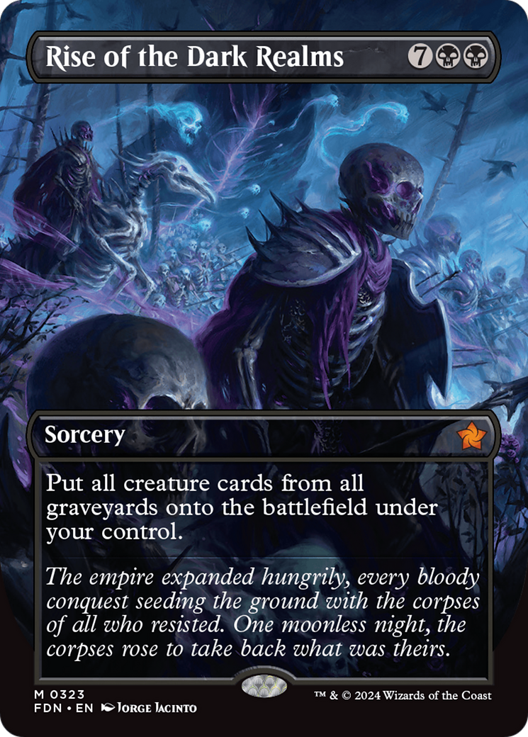 Rise of the Dark Realms (Borderless) [Foundations] | Good Games Cannington