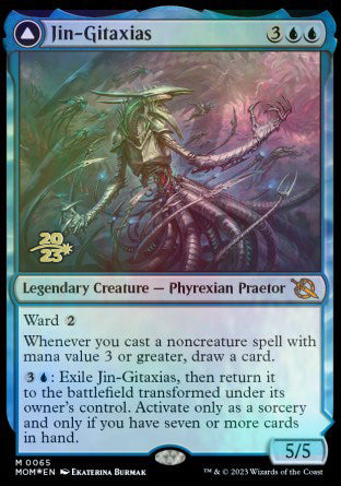 Jin-Gitaxias // The Great Synthesis [March of the Machine Prerelease Promos] | Good Games Cannington