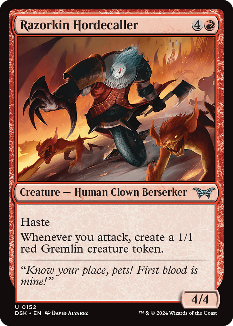 Razorkin Hordecaller [Duskmourn: House of Horror] | Good Games Cannington