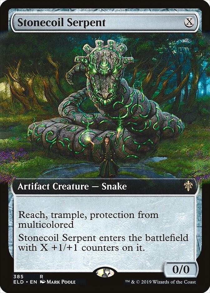 Stonecoil Serpent 385/269 (Throne of Eldraine)  - Extended Art | Good Games Cannington