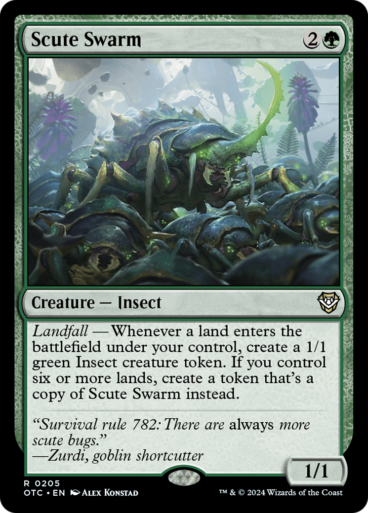 Scute Swarm [Outlaws of Thunder Junction Commander] | Good Games Cannington