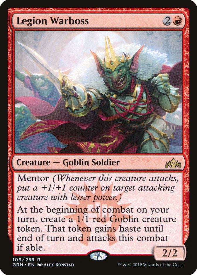 Legion Warboss (Promo Pack) [Guilds of Ravnica Promos] | Good Games Cannington