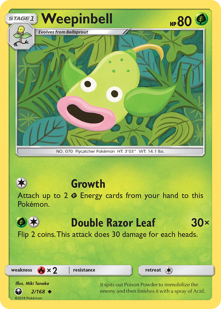 Weepinbell (2/168) [Sun & Moon: Celestial Storm] | Good Games Cannington