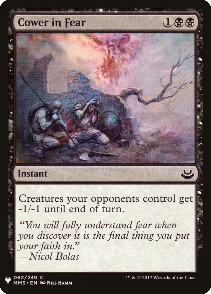 Cower in Fear [Mystery Booster] | Good Games Cannington