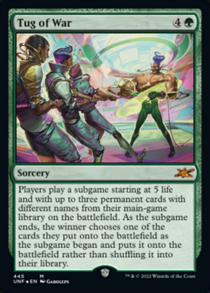 Tug of War (Galaxy Foil) [Unfinity] | Good Games Cannington