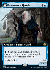 Malevolent Hermit // Benevolent Geist (Extended Art) [Innistrad: Midnight Hunt] | Good Games Cannington
