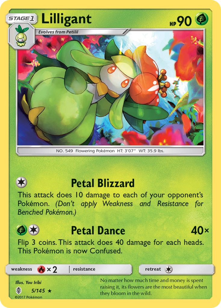 Lilligant (5/145) [Sun & Moon: Guardians Rising] | Good Games Cannington