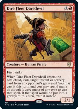 Dire Fleet Daredevil 121/62 (Commander: Adventures in the Forgotten Realms)  | Good Games Cannington