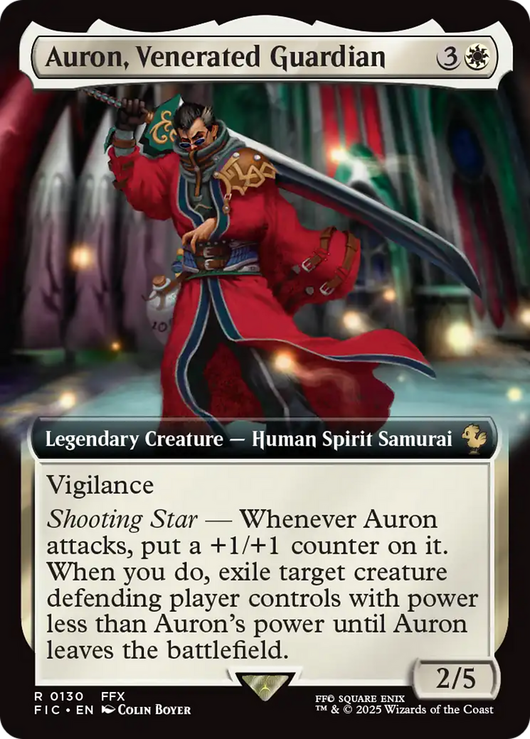 Auron, Venerated Guardian (Extended Art) [FINAL FANTASY Commander] | Good Games Cannington