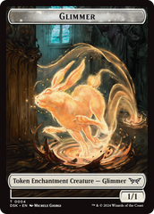 Glimmer // Gremlin Double-Sided Token [Duskmourn: House of Horror Tokens] | Good Games Cannington