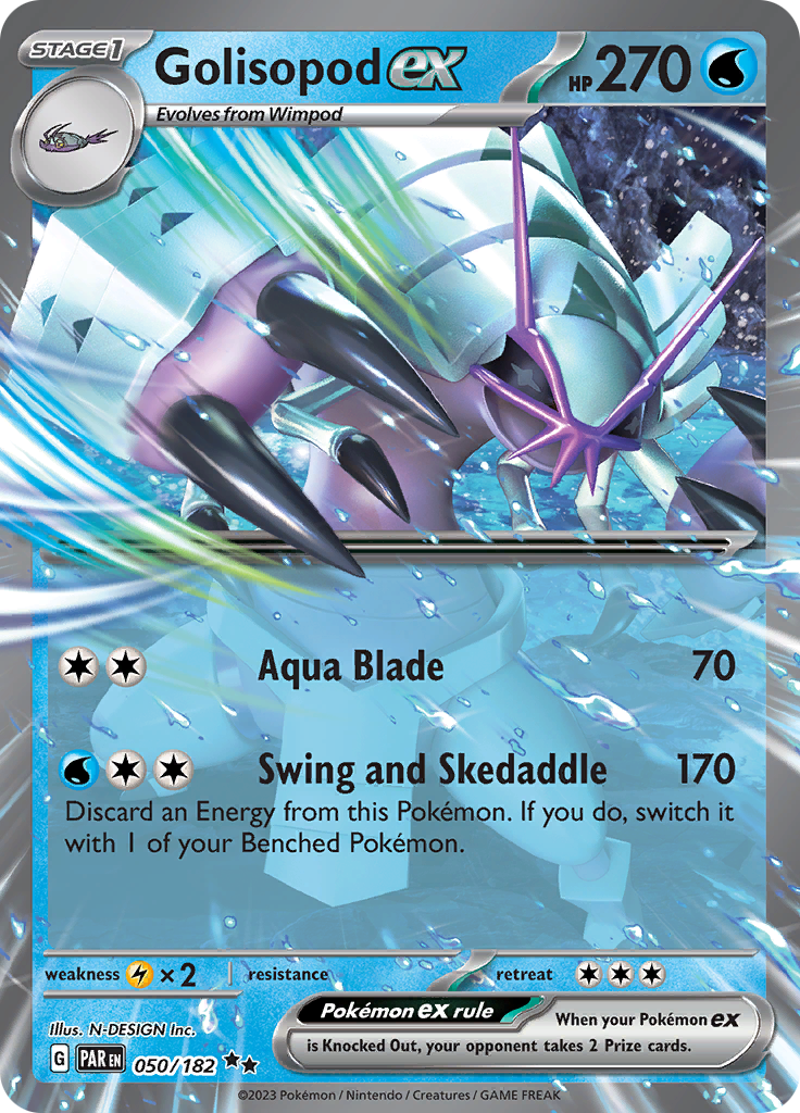 Golisopod ex (050/182) [Scarlet & Violet: Paradox Rift] | Good Games Cannington