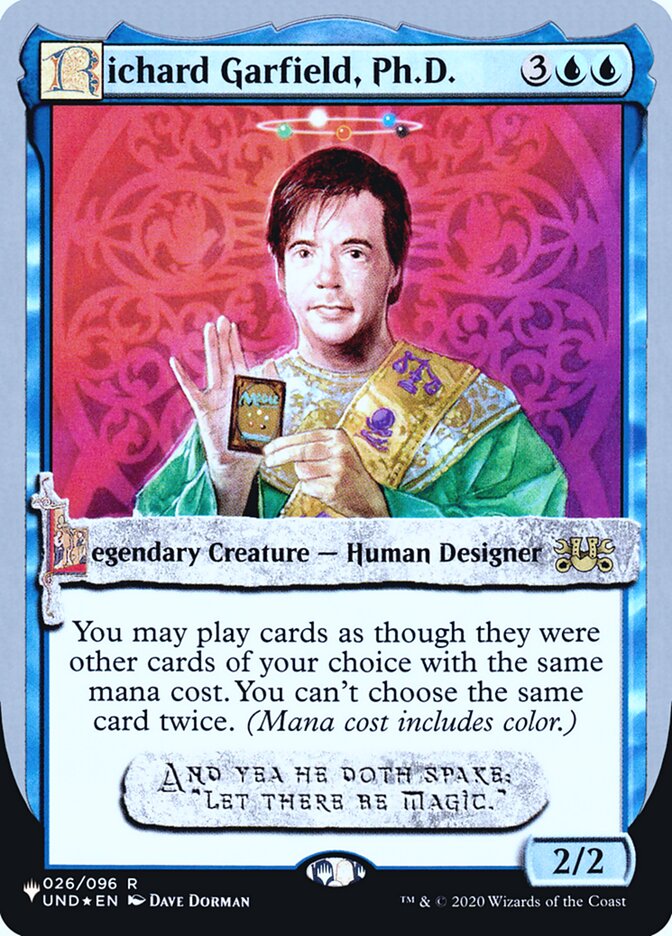 Richard Garfield, Ph.D. (Unfinity Foil Edition) [The List] | Good Games Cannington