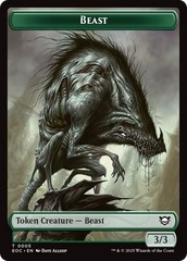 Clue // Beast (0005) Double-Sided Token [Edge of Eternities Commander Tokens] | Good Games Cannington