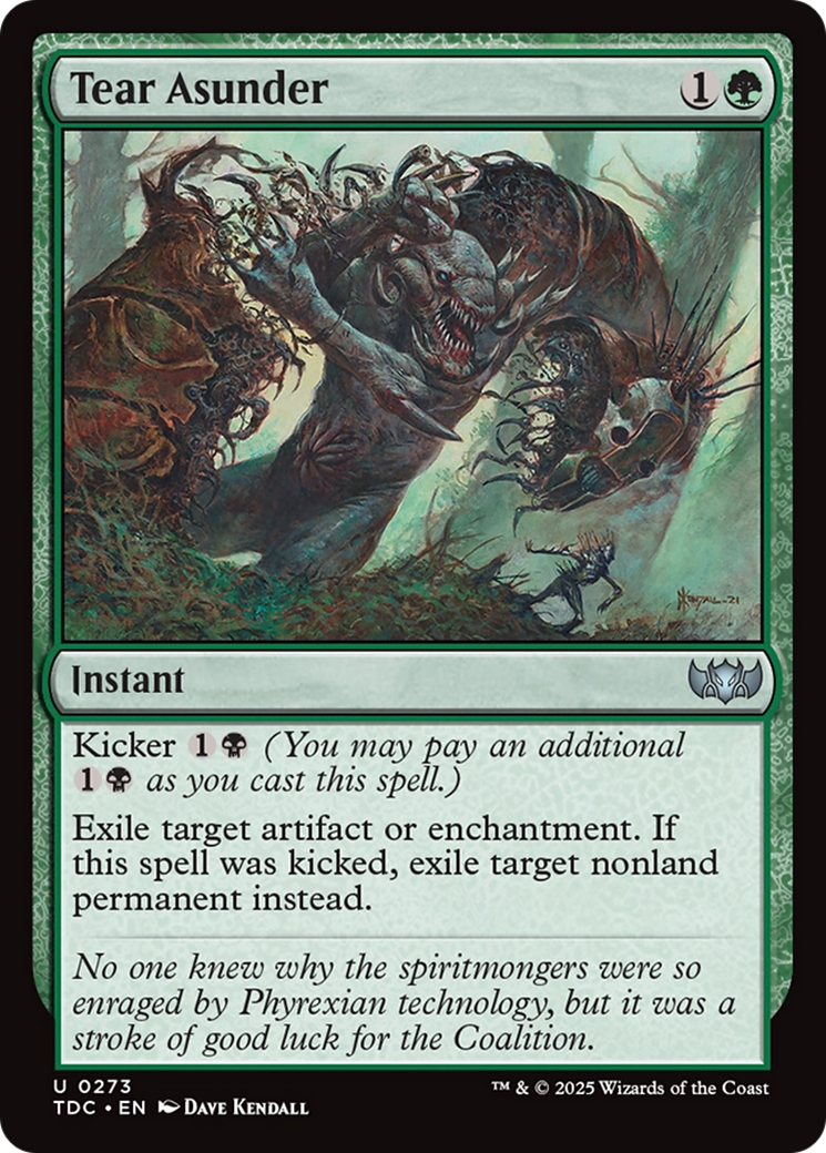 Tear Asunder [Tarkir: Dragonstorm Commander] | Good Games Cannington