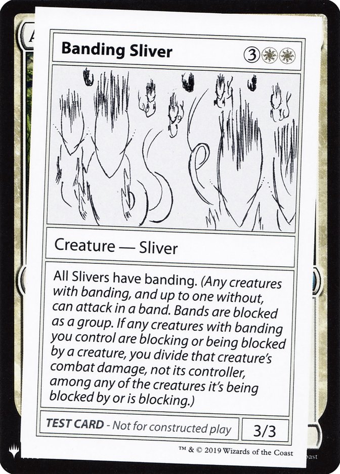 Banding Sliver [Mystery Booster Playtest Cards] | Good Games Cannington