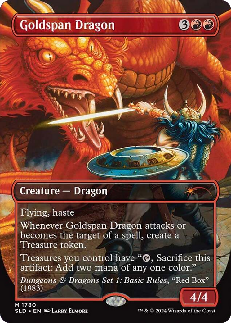 Goldspan Dragon (Rainbow Foil) [Secret Lair Drop Series] | Good Games Cannington