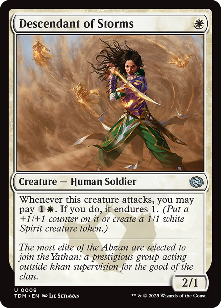 Descendant of Storms [Tarkir: Dragonstorm] | Good Games Cannington