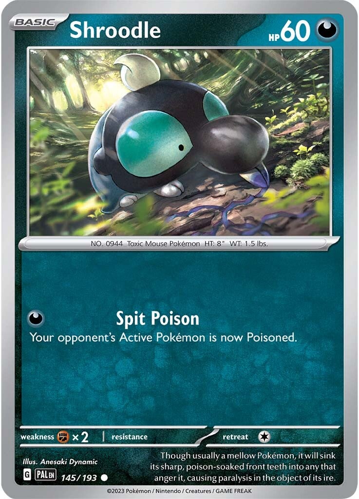 Shroodle (145/193) [Scarlet & Violet: Paldea Evolved] | Good Games Cannington