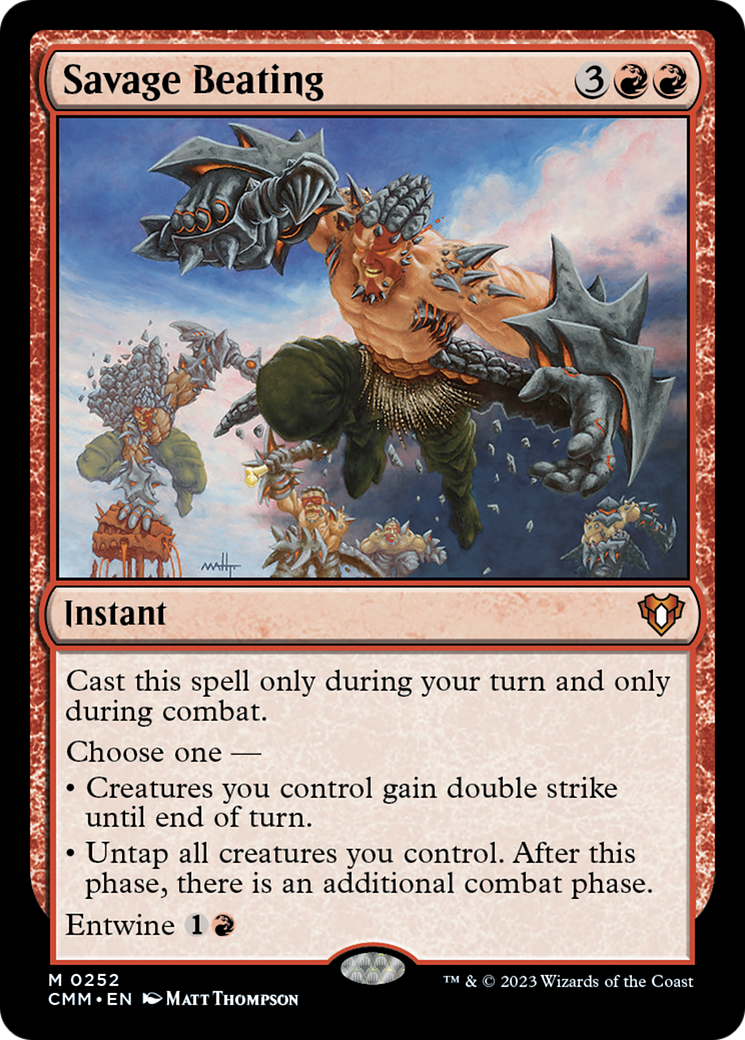Savage Beating [Commander Masters] | Good Games Cannington