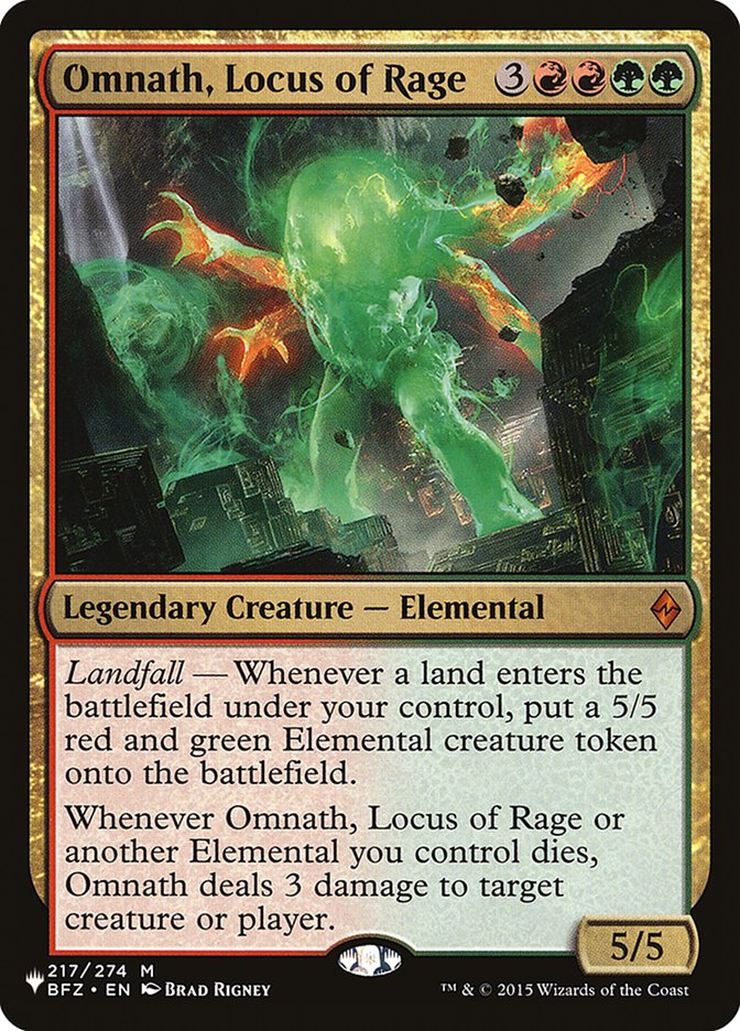 Omnath, Locus of Rage [The List] | Good Games Cannington