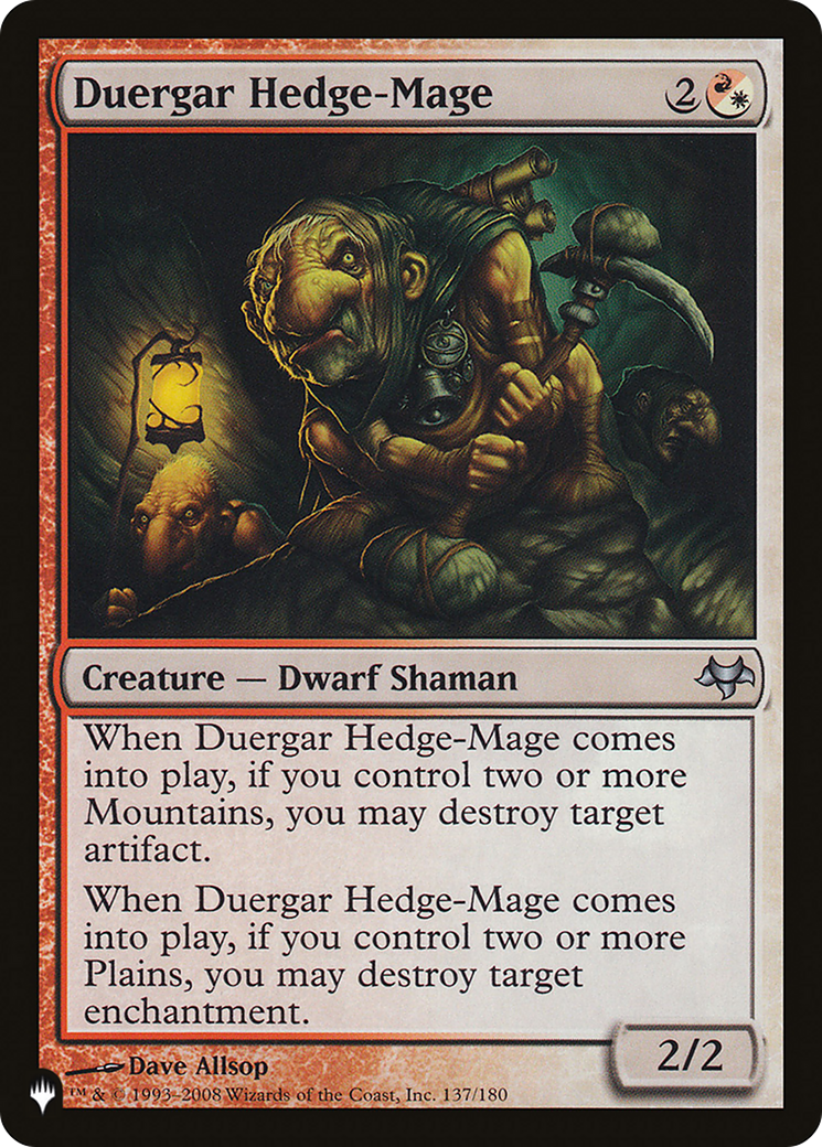 Duergar Hedge-Mage [The List] | Good Games Cannington