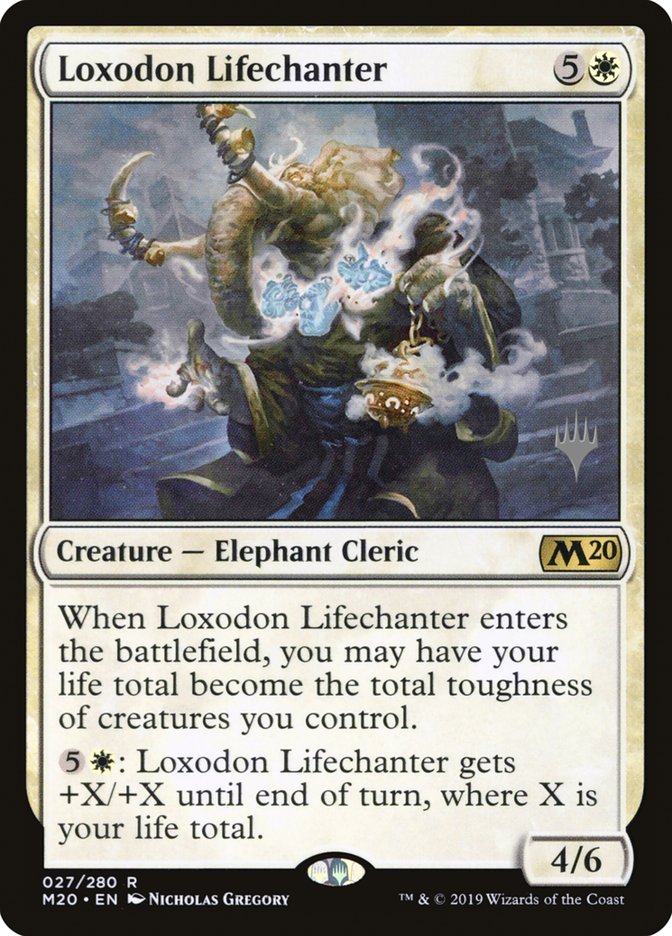 Loxodon Lifechanter (Promo Pack) [Core Set 2020 Promos] | Good Games Cannington