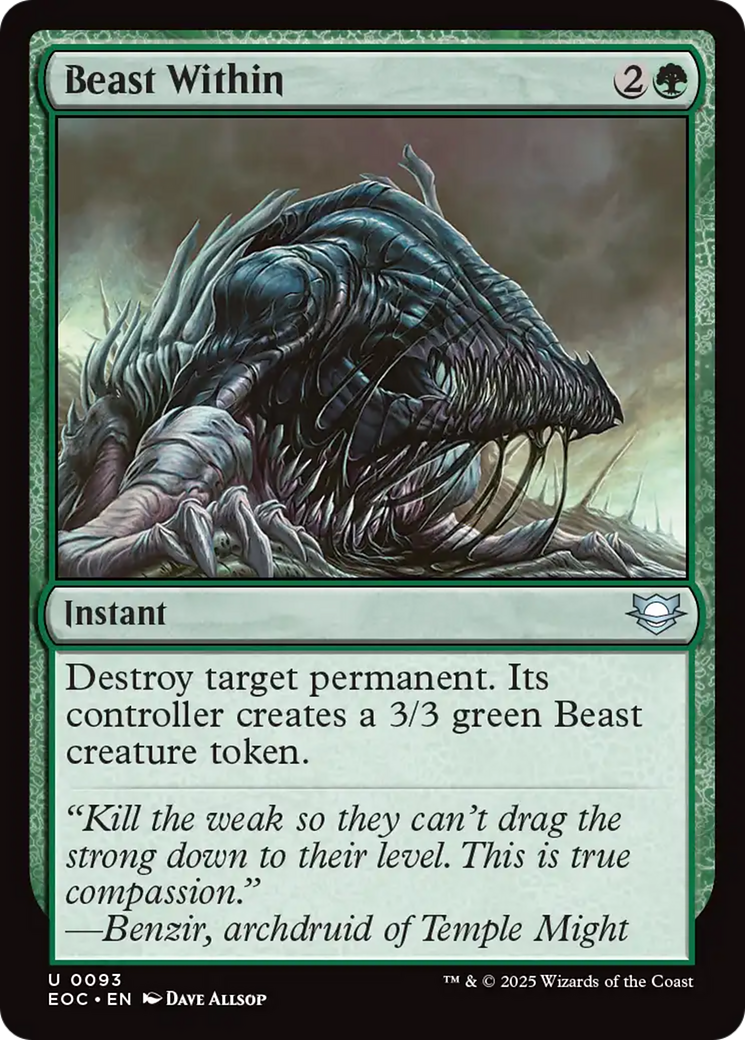 Beast Within [Edge of Eternities Commander] | Good Games Cannington