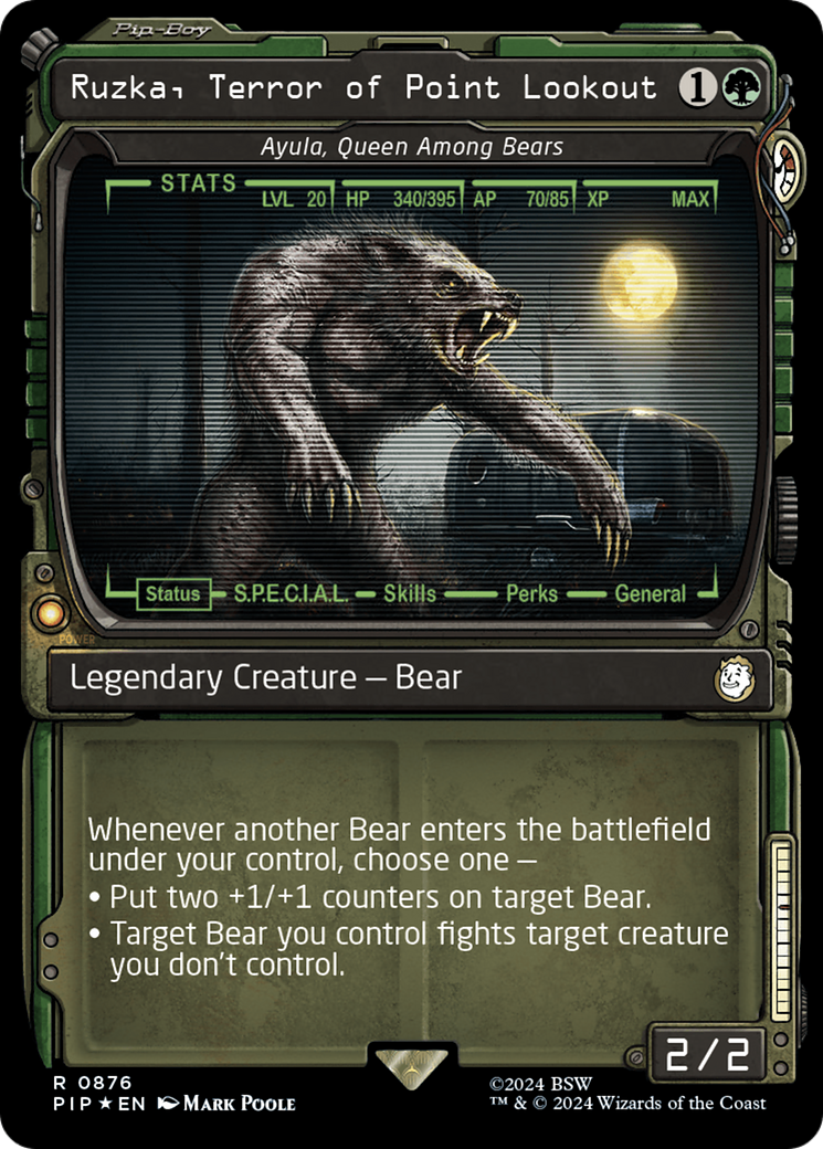 Ruzka, Terror of Point Lookout - Ayula, Queen Among Bears (Showcase) (Surge Foil) [Fallout] | Good Games Cannington