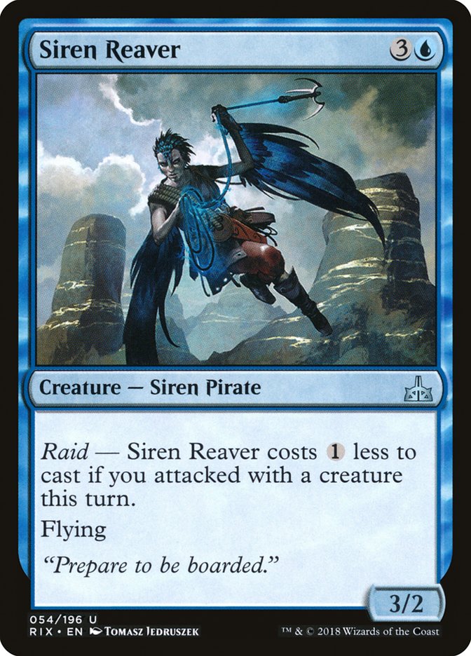 Siren Reaver 54/196 (Rivals of Ixalan)  | Good Games Cannington