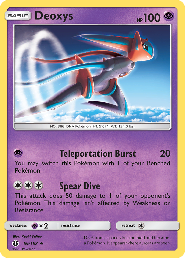 Deoxys (69/168) [Sun & Moon: Celestial Storm] | Good Games Cannington