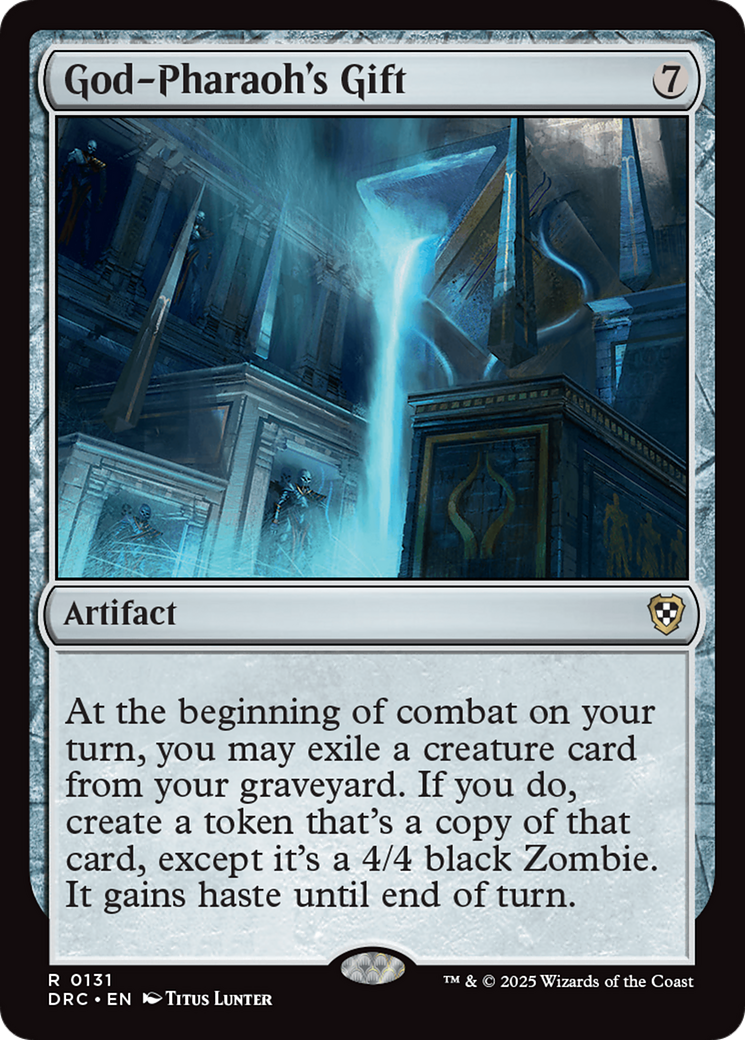 God-Pharaoh's Gift [Aetherdrift Commander] | Good Games Cannington