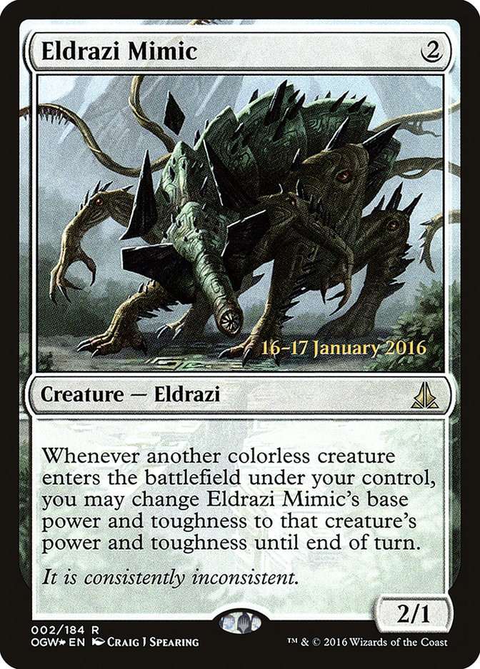 Eldrazi Mimic [Oath of the Gatewatch Prerelease Promos] | Good Games Cannington