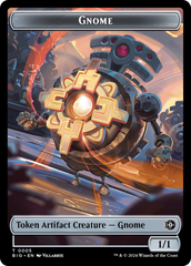 Treasure // Gnome Double-Sided Token [Outlaws of Thunder Junction Tokens] | Good Games Cannington