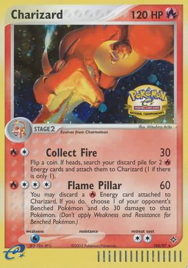 Charizard (100/97) (National Championship 2004) [League & Championship Cards] | Good Games Cannington