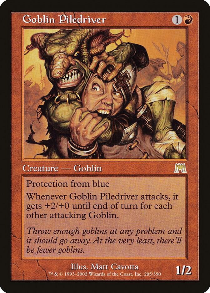 Goblin Piledriver 205/350 (Onslaught)  - Foil | Good Games Cannington