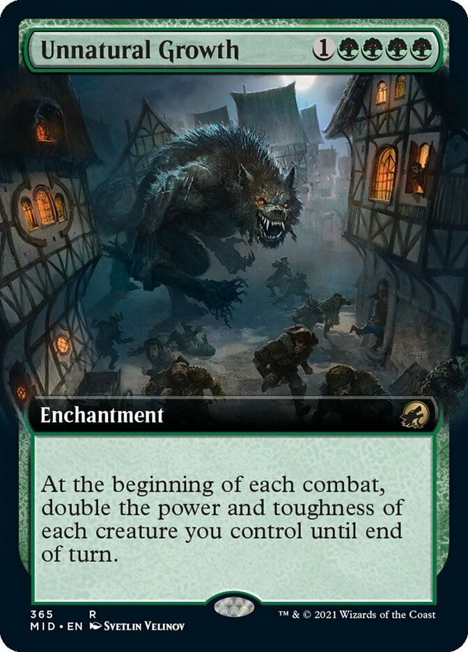 Unnatural Growth (Extended Art) [Innistrad: Midnight Hunt] | Good Games Cannington