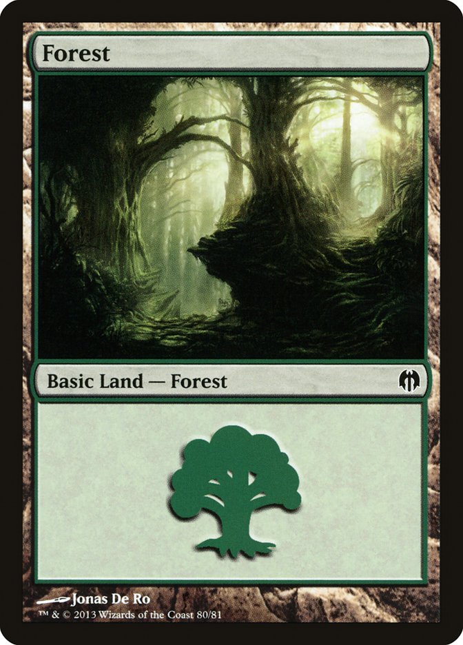 Forest (80) [Duel Decks: Heroes vs. Monsters] | Good Games Cannington