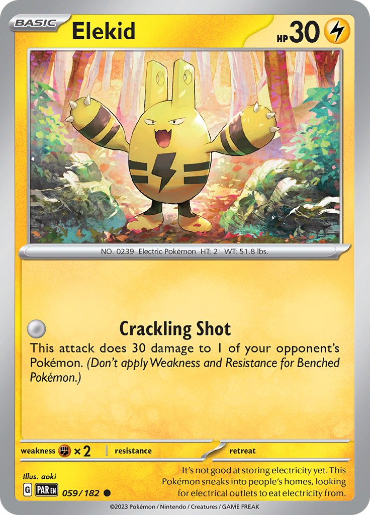 Elekid (059/182) [Scarlet & Violet: Paradox Rift] | Good Games Cannington