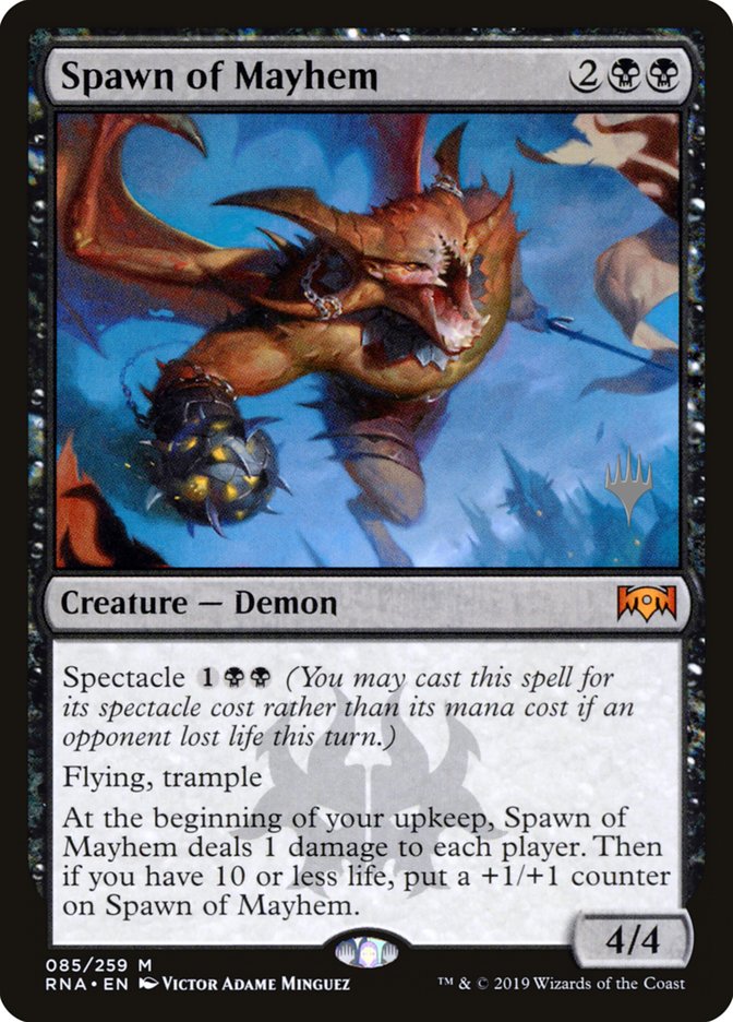Spawn of Mayhem (Promo Pack) [Ravnica Allegiance Promos] | Good Games Cannington