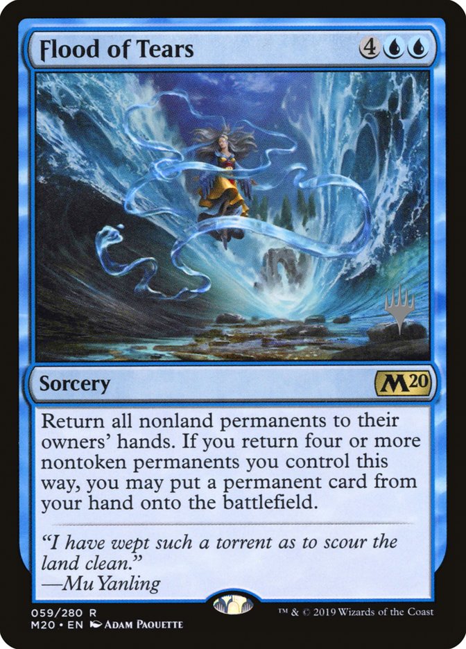 Flood of Tears (Promo Pack) [Core Set 2020 Promos] | Good Games Cannington