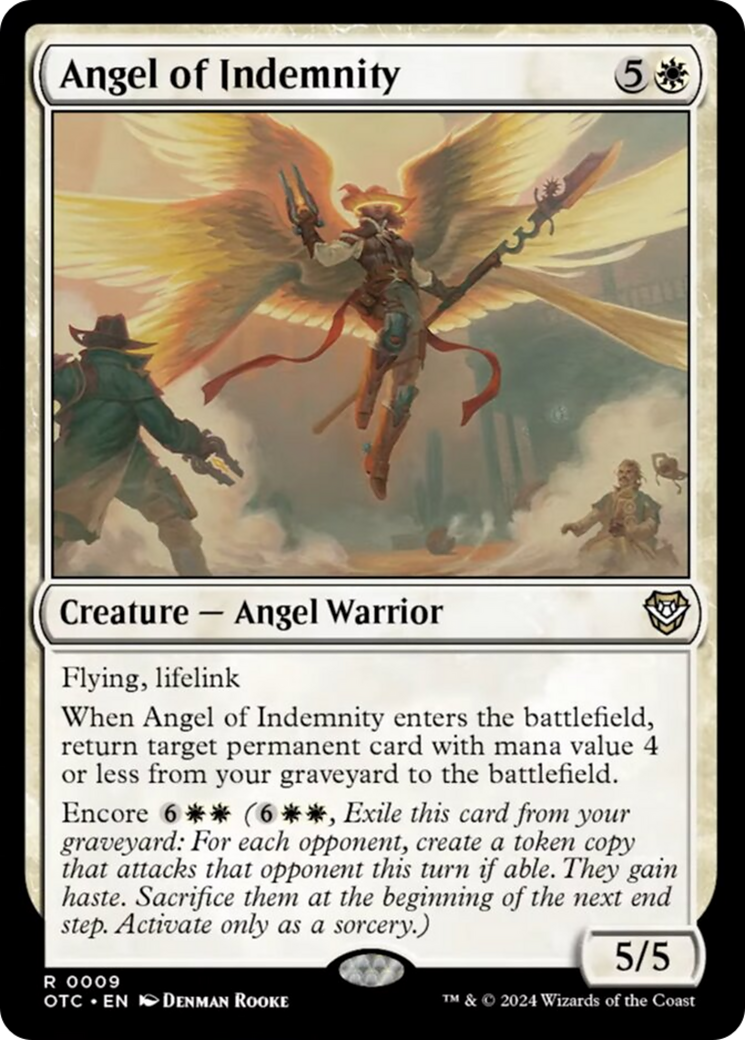 Angel of Indemnity [Outlaws of Thunder Junction Commander] | Good Games Cannington