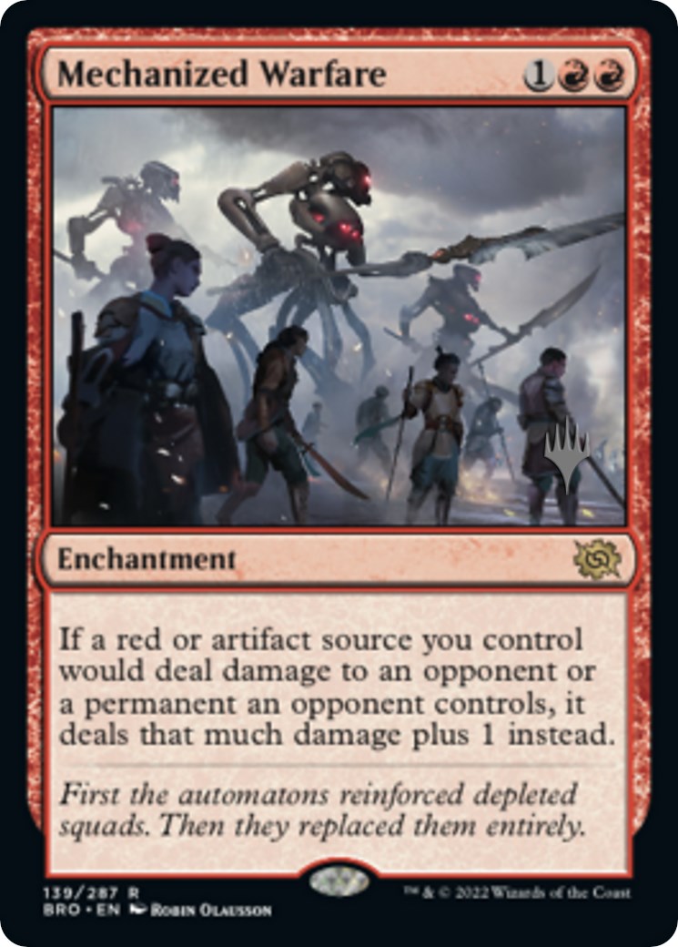 Mechanized Warfare (Promo Pack) [The Brothers' War Promos] | Good Games Cannington