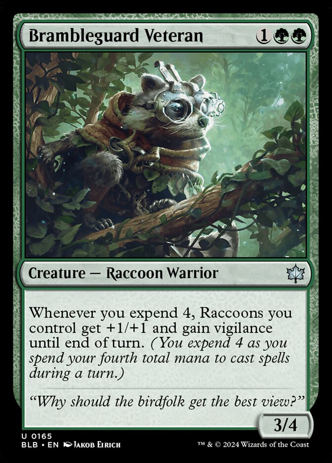Brambleguard Veteran 165 (Bloomburrow)  - Foil | Good Games Cannington