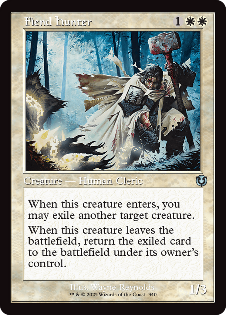 Fiend Hunter (Retro Frame) [Innistrad Remastered] | Good Games Cannington