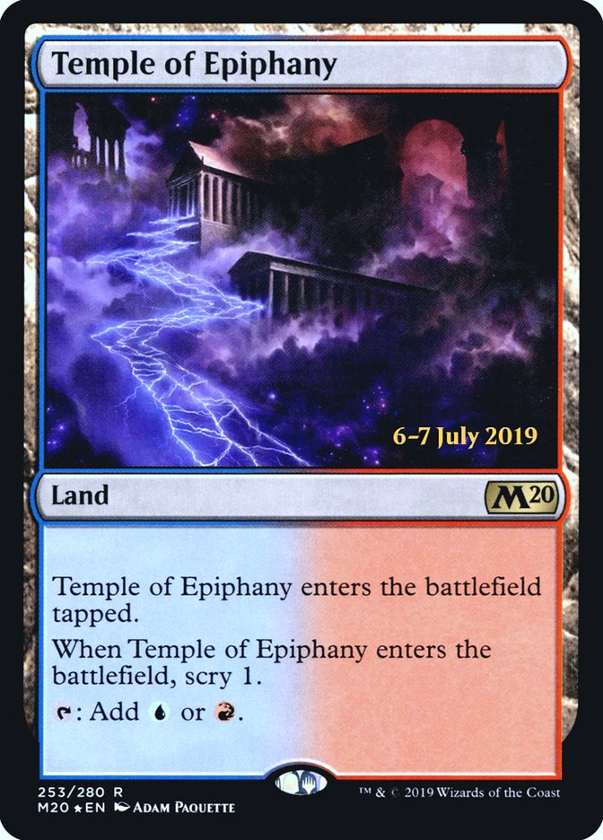 Temple of Epiphany [Core Set 2020 Prerelease Promos] | Good Games Cannington