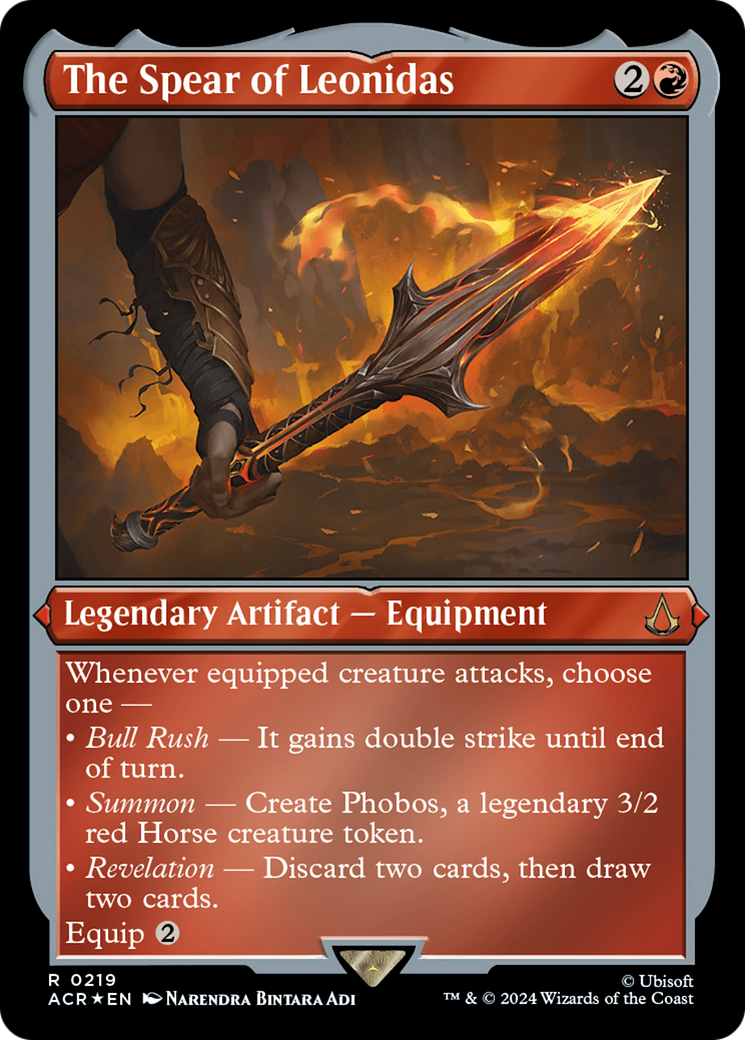 The Spear of Leonidas (Foil Etched) [Assassin's Creed] | Good Games Cannington