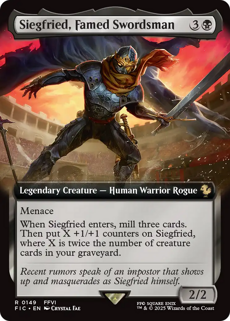 Siegfried, Famed Swordsman (Extended Art) [FINAL FANTASY Commander] | Good Games Cannington