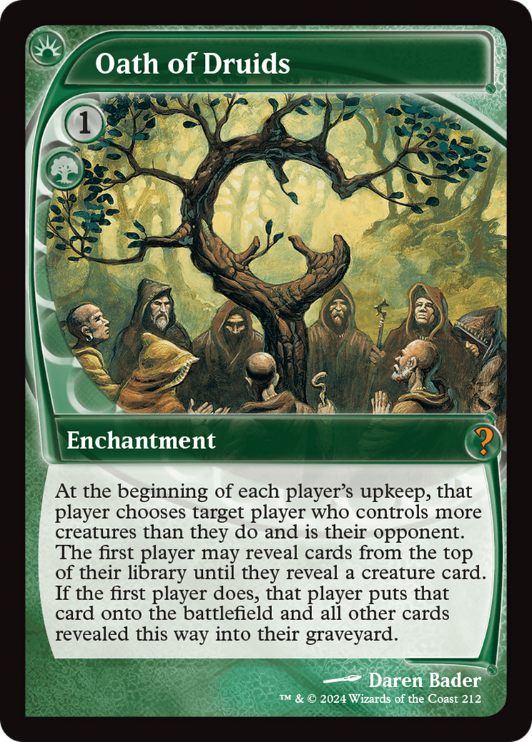Oath of Druids (Future Sight) [Mystery Booster 2] | Good Games Cannington